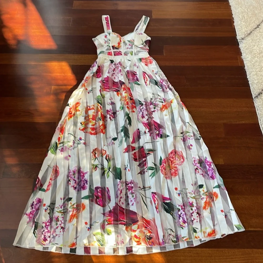 NEW AKIRA FLORAL MAXI DRESS, S - Picture 7 of 10